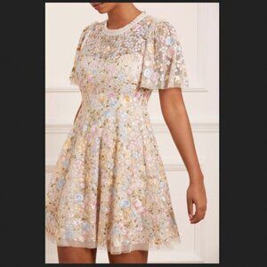 *NEW Needle & Thread Secret Garden Champagne Dress Size US 16